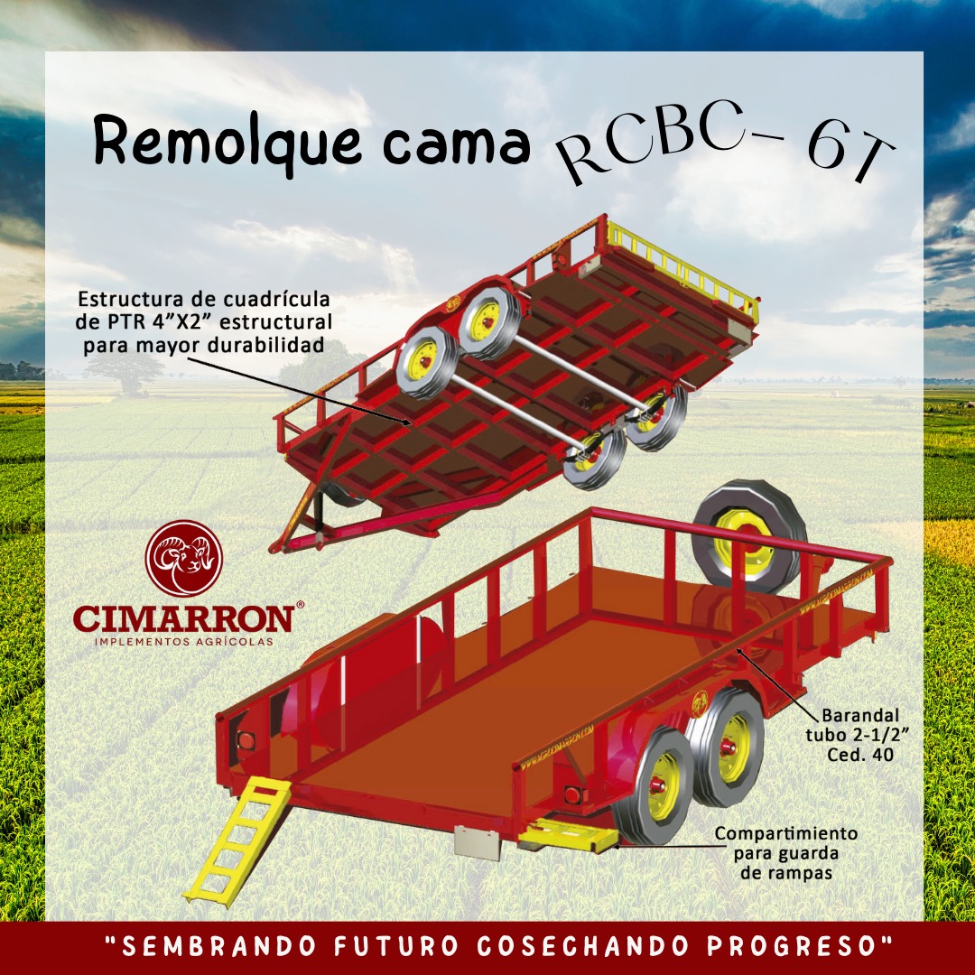 cimarronagri's tweet photo. Conoce el #RemolqueCama, fabricado especialmente para el movimiento de cargas pesadas. ¡Contáctanos para mas información!
#sembrandofuturocosechandoprogreso🍃🚜💚 https://t.co/Xz6SCcVF9S