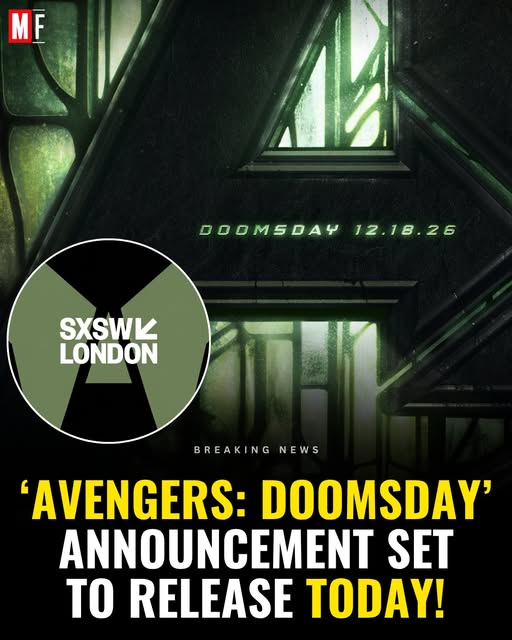 Sec_Ident_Media's tweet photo. Avengers Doomsday announcement expected for later today.  Rumors that it might be a trailer. https://t.co/w1DntXalPF