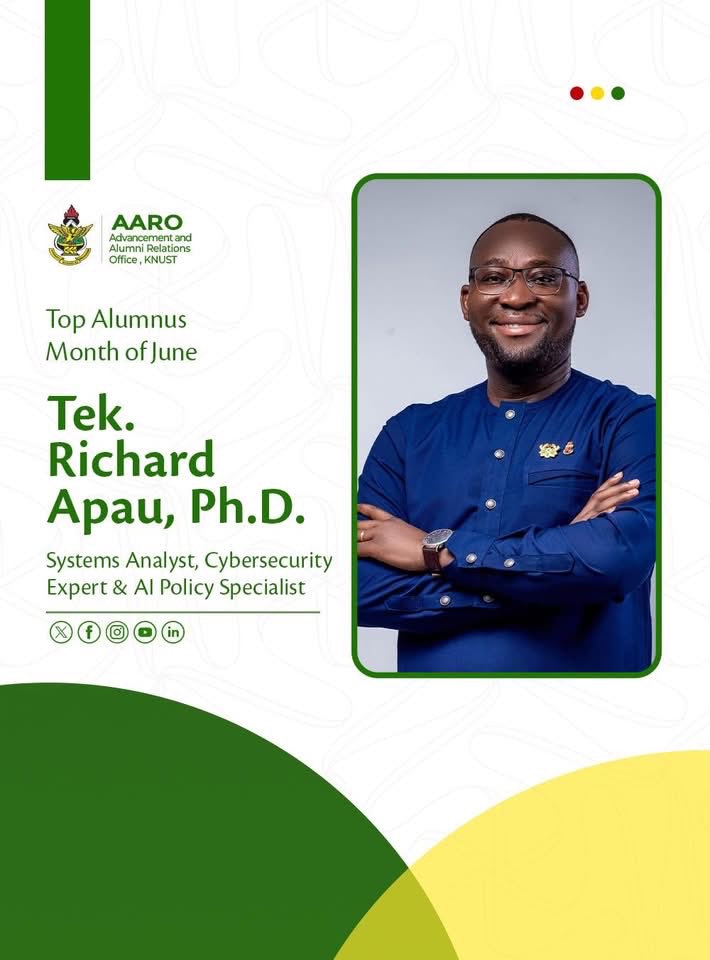 RichardApau3's tweet photo. Honoured to be recognized as the @KNUSTGH TOP Alumnus of the Month of June 2026. Kindly click the link below to read the full feature: https://t.co/35oCaAcCNo

#KNUST #KNUSTAlumni “ https://t.co/WfEH8OYLw0