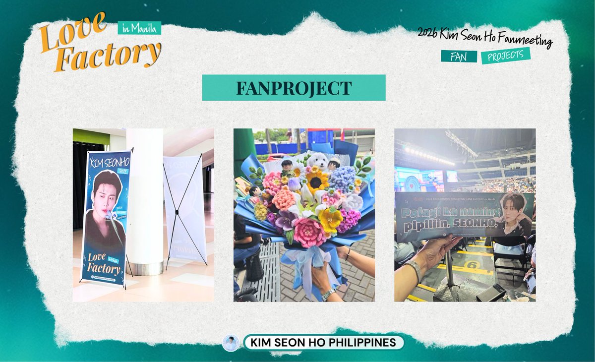 kimseonho_ph's tweet photo. LOVE FACTORY IN MANILA 2026

Last Sunday felt like a wonderful day. We truly felt united, and there was no sense of competition among us. We are overwhelmed by the trust and support shown by all the fans.

We are deeply thankful, and we would also like to apologize for any lapses on our part. PH Seonhohada, we understand that some of you may still be processing everything that happened, but we would like to share some receipts from the fan projects. We promise that every contribution entrusted to us was spent wisely and responsibly.

We hope you loved and enjoyed our simple yet meaningful projects for SEONHO and for all Seonhohada. We sincerely apologize to everyone who lined up at the charm booth but was unable to receive a souvenir due to limited quantities and budget constraints. We promise to do better next time.

To all our sponsors and donors, from the bottom of our hearts, thank you so much for your generosity and support.

To all the volunteers, I would like to extend my heartfelt gratitude for all your help, dedication, and effort. Thank you for being my backbone on the day of the fan meeting. From the bottom of my heart, maraming salamat po.

For the Transparency Report:
 https://t.co/lmEPzlrTCm

For the Photobooth Soft Copies:
https://t.co/S8X4tAJhh4

https://t.co/LjVOLD1OEN

Thank you once again to everyone who made LOVE FACTORY IN MANILA 2026 a memorable and meaningful experience. Your support, trust, and love for KIM SEONHO continue to inspire us to create better projects.

#KIMSEONHO #LOVEFACTORYINMANILA2026