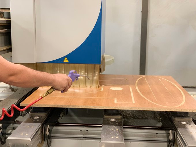 Jakeconnorcrew's tweet photo. With state-of-the-art machinery, Jake Connor &amp; Crew also offers product design, panel cutting, doweling, custom routing, edge banding, assembly, and delivery. Contact us today to see how we can assist with your project! #JakeConnorandCrew #Manufacturing #CustomDesign #Innovation https://t.co/U0pDMVYG6D