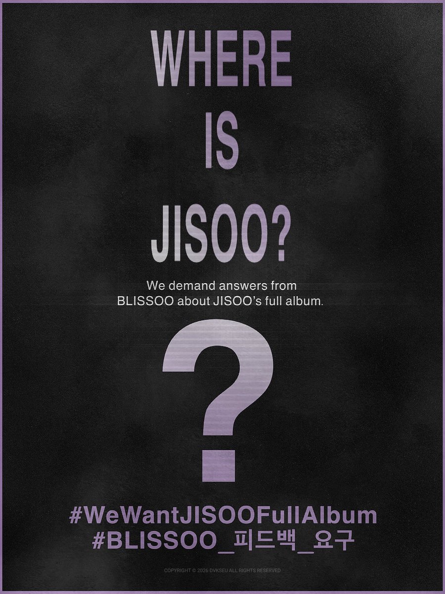 dvkseu's tweet photo. #WeWantJISOOFullAlbum https://t.co/fK4UKd6fX9