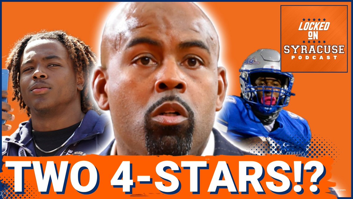 LO_Syracuse's tweet photo. Syracuse is making waves on the recruiting trail. @jholzer52 &amp; @NeilAdlerSU discuss how Fran Brown could land multiple 4⭐️ recruits at 6:00PM EST⬇️ 

🎧https://t.co/mHuzLAERB8
📺https://t.co/ZG9h9msEmP https://t.co/tlDxIc3fHQ