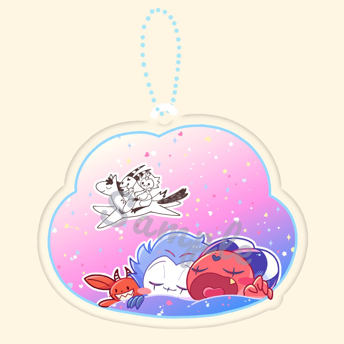 seri_nu0808's tweet photo. こんな感じのアクキーが出せたらいいなぁ
パステルカラーのハートとか星のラメが入ってるアクリル板の予定です https://t.co/HkxD58hLPI