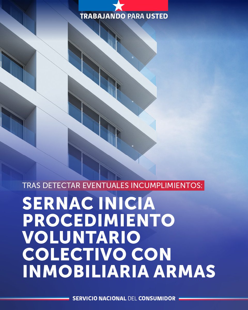 SERNAC's tweet photo. 🏢Se determinó que la empresa no cumpliría con los plazos para devolución de dinero asociados a reservas y compraventas de proyectos inmobiliarios. Además, se identificó falta de información veraz y oportuna respecto de dichos procesos.

Más en👉https://t.co/h6bzVcugDJ https://t.co/OJTHYdwu6I