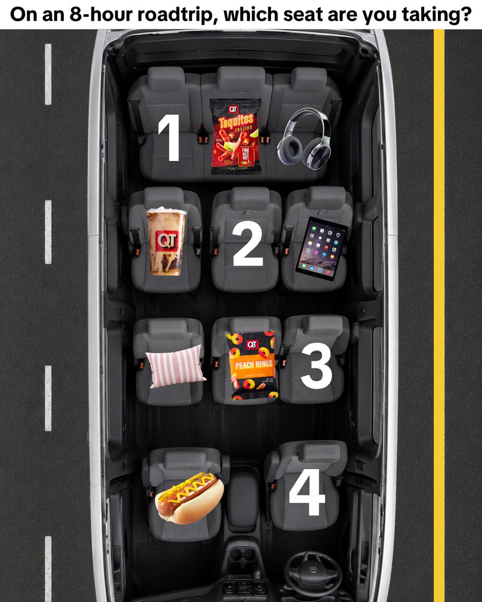 QuikTrip's tweet photo. One seat, no trades. GO! ⬇️ https://t.co/OP9qCKIUDM