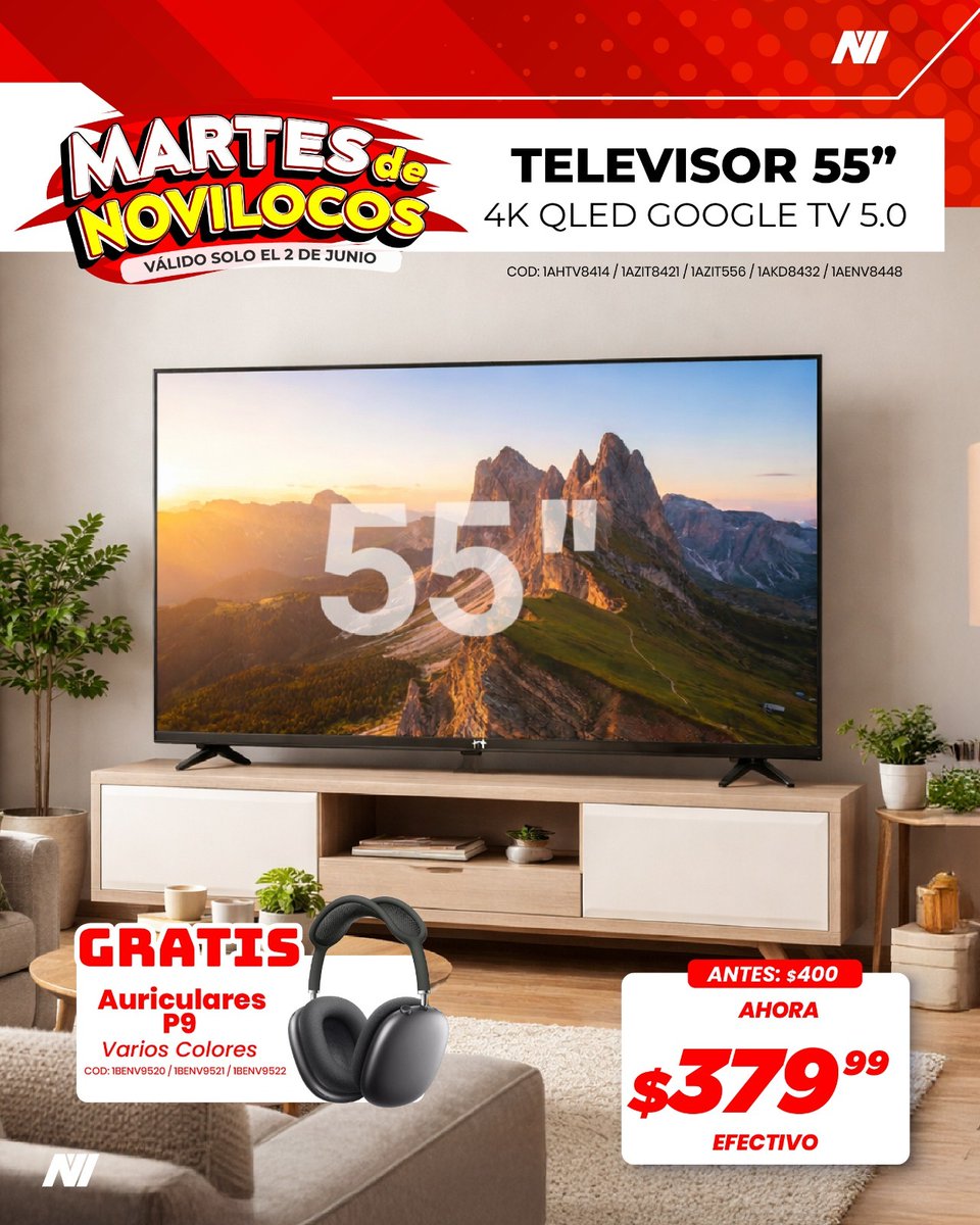 novicompu's tweet photo. 🔥🛒 Martes de Novilocos llegó con todo
Productos con los mejores precios para que aproveches al máximo 💥📦 descuentos que no duran para siempre 🚀
#martes #ofertas #remates #ahorro #barato https://t.co/JetmLb13He