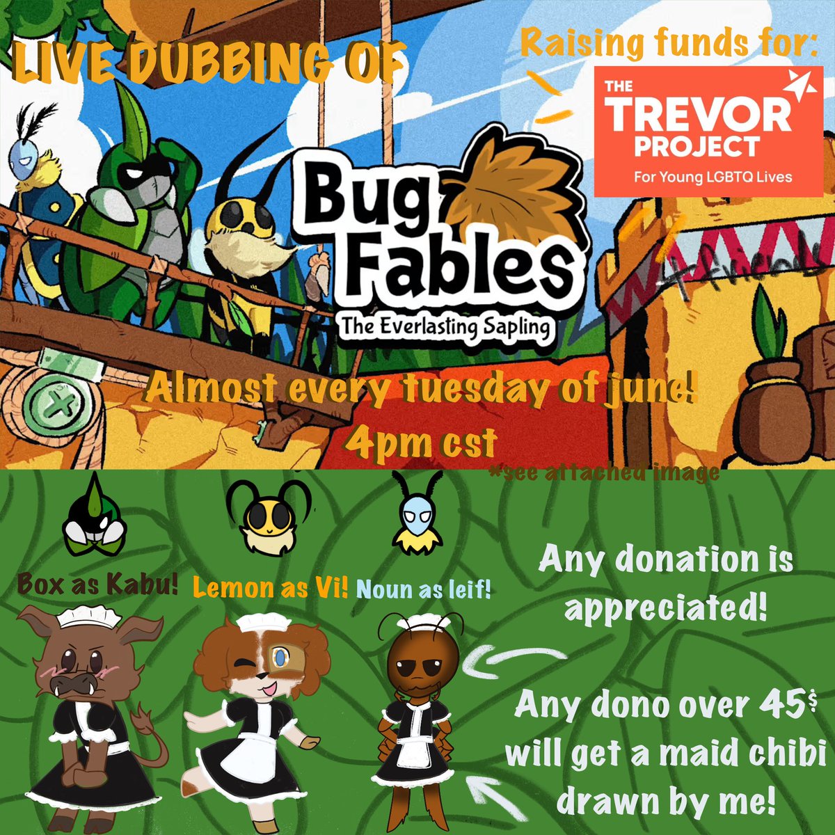 lemonsteamworks's tweet photo. @BigPapaLemonTTV Im running a charity event TODAY!! its tuesdays and its for the trevor project!! https://t.co/f918mS6tRH