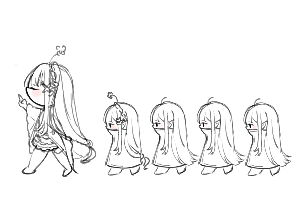 Bachykim's tweet photo. Emilia is like the mother of the Ryuzu clones🥺😹 https://t.co/HyDFX8ZMLr