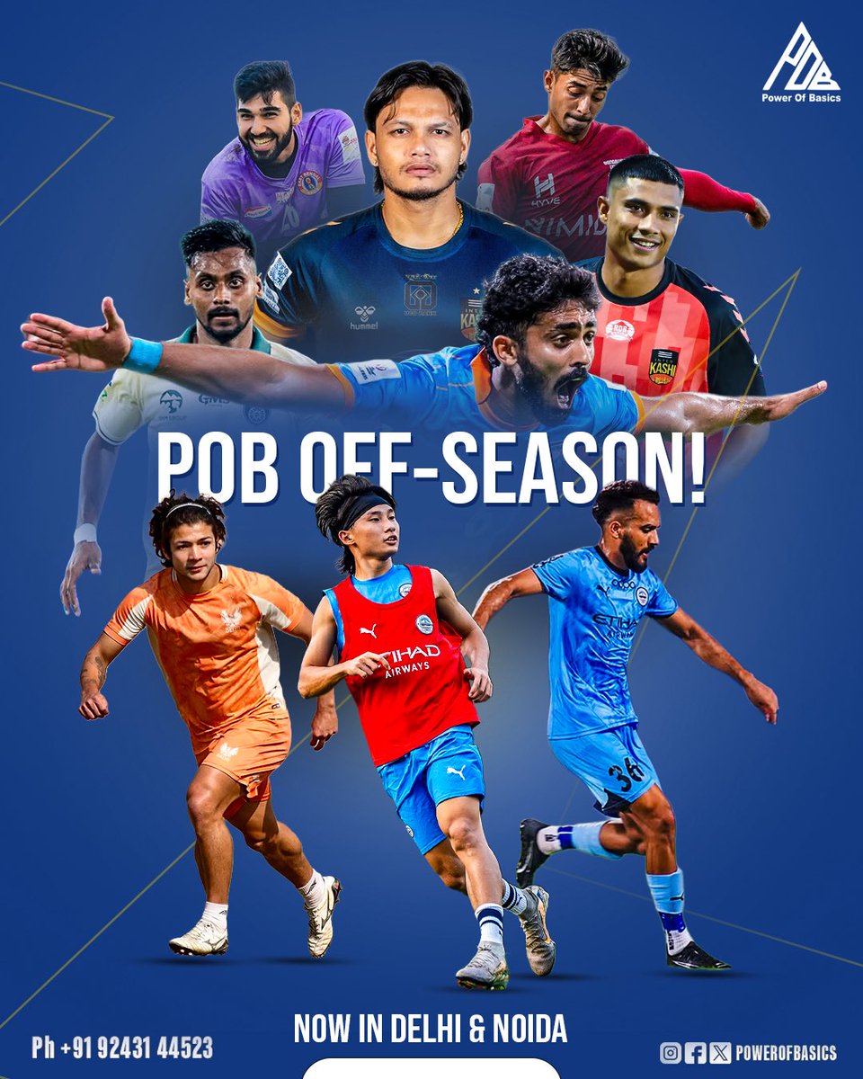 pobfit's tweet photo. Delhi × Noida Off-Season Training 🔥

No breaks. No excuses. Just work.

This off-season, sharpen your game with professional coaching, strength &amp; conditioning, recovery, and performance-focused training.
 
#powerofbasics #offseason2026 #pobfit #trainwithpob #poboffseason https://t.co/QP13evnmpY