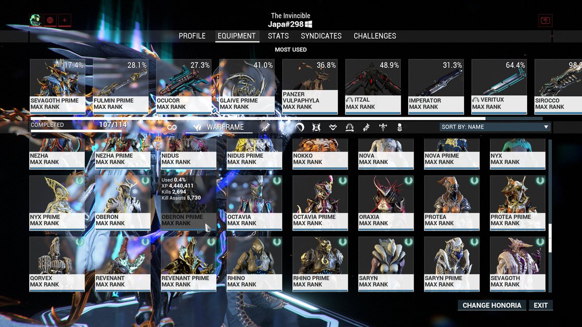 ismehide's tweet photo. Anyone who gets over 1 million kills with Oberon isn't even afraid of death anymore
#warframe https://t.co/tz0638l4rY