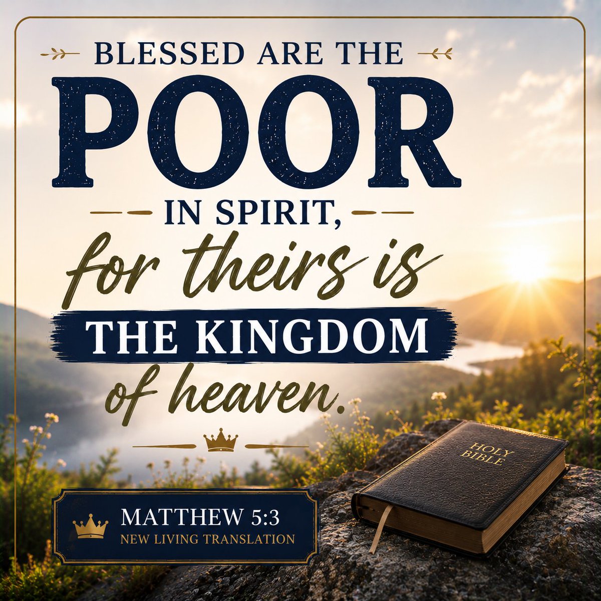 PretzerTeam's tweet photo. “😊Blessed are the poor in spirit, for theirs is the kingdom of heaven.💝 Matthew 5:3 NIV https://t.co/SHO4ZcHTXw