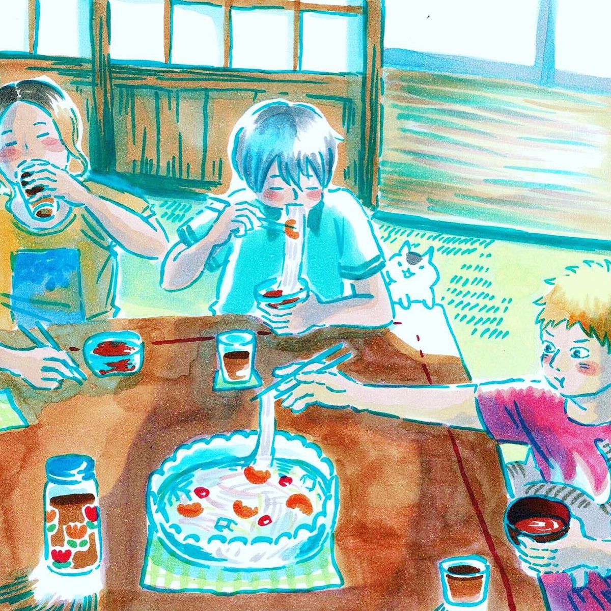 _Meloku's tweet photo. If you like manga such as Sunny, Honey &amp; Clover, Hirayasumi and Blue Period, you should read Ask for Modigliani by Ikue Aizawa. It's an underrated manga about a group of friends at art school, with a lot of sincere reflections throughout, while still being a feel-good read. https://t.co/1fU456GaPu