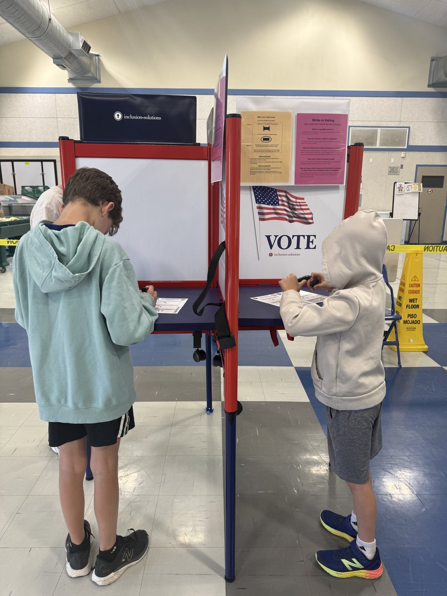 JoshFryday's tweet photo. What a special experience to vote with the whole family! Democracy must be learned and practiced by every generation. Make sure you vote today by 8pm! Thank you to everyone who has been apart of this incredible journey. https://t.co/zKnF79K493