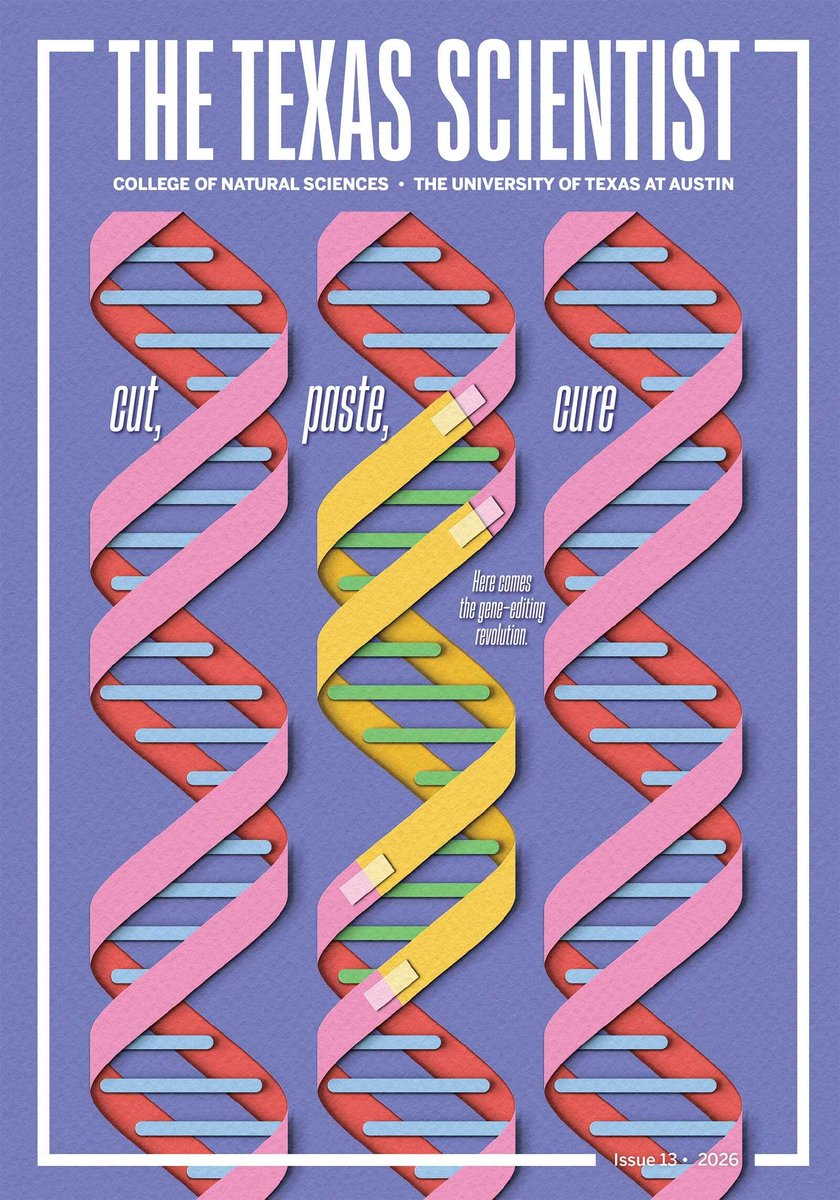RappArt's tweet photo. @zaraillustrates's style could not be more perfect for this story!

In The Texas Scientist: "Cut, Paste, Cure" is about how CRISPR is revolutionizing biology. This gene-editing tech acts as molecular scissors to find, cut, and replace  genetic sequences.

https://t.co/P2jkWEqxpb https://t.co/cX7Gy7VTWE