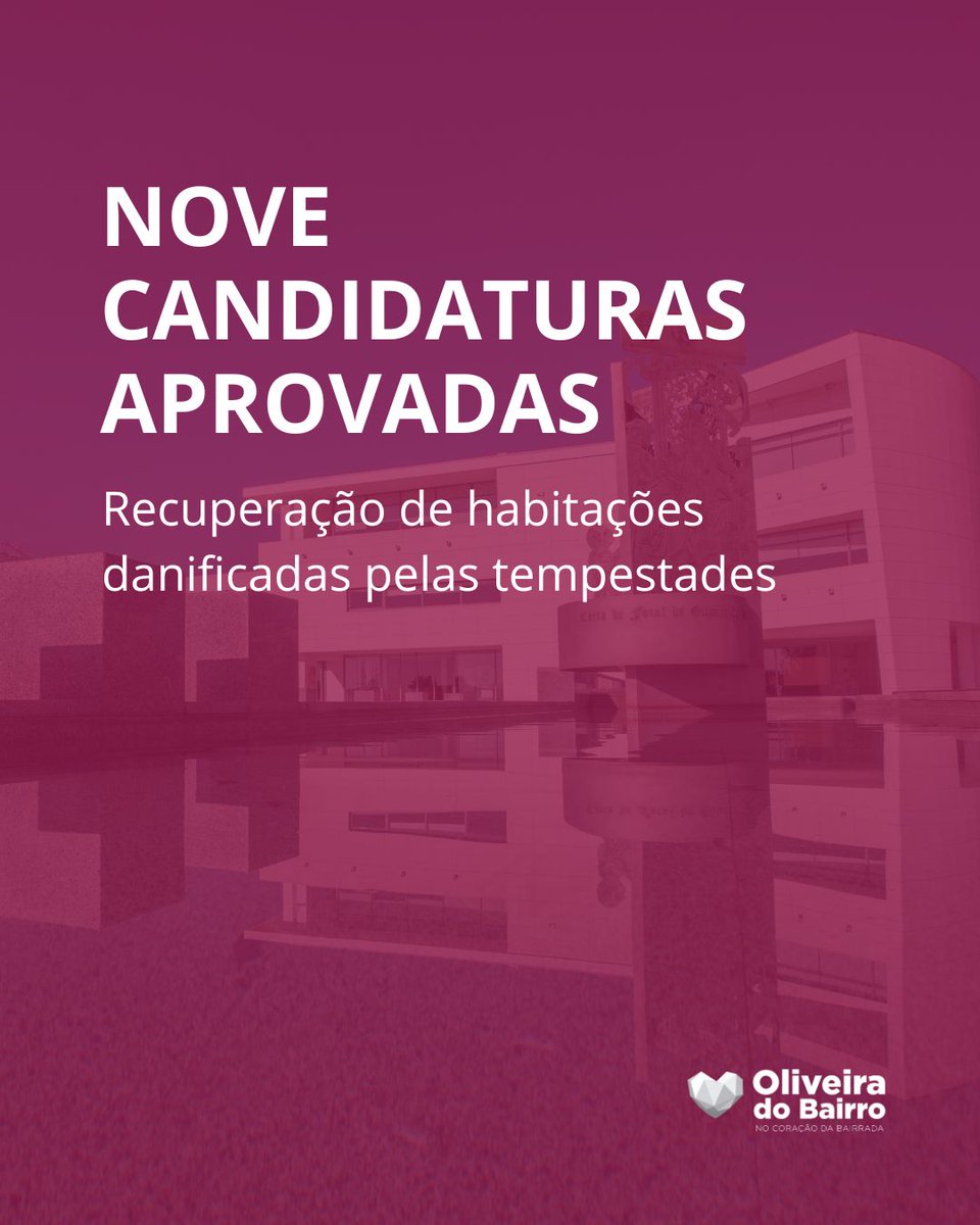 OLB_Municipio's tweet photo. A Câmara já concluiu a avaliação de todos os pedidos de apoio apresentados para a recuperação de habitações próprias e permanentes, bem como de habitações arrendadas, danificadas pelas tempestades ocorridas no final dos meses de janeiro e fevereiro.

ℹ️ https://t.co/zbrvya3BRT https://t.co/vxCwBSBjuK