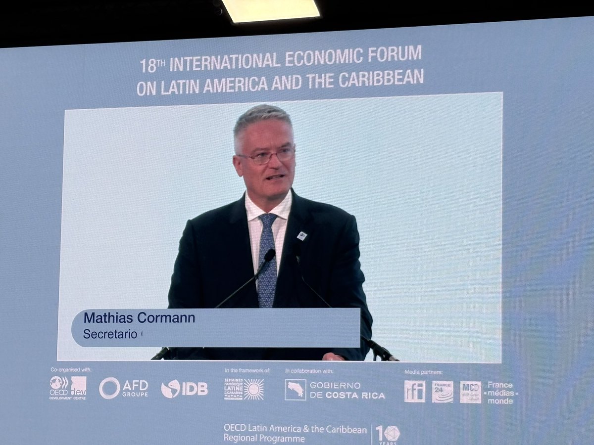 OECD_LAC's tweet photo. La 18 edición del Foro LAC con intervenciones muy relevantes de ministros y representantes de 🇦🇷 , 🇺🇾 , 🇵🇾 , 🇨🇷, 🇵🇦, 🇩🇴, 🇪🇺, and partners such as @the_IDB, @undp and now celebrating the 10 anniversary of the @OECD_LAC Regional Programme. #LACRP10 https://t.co/Y0jTeNUCAU