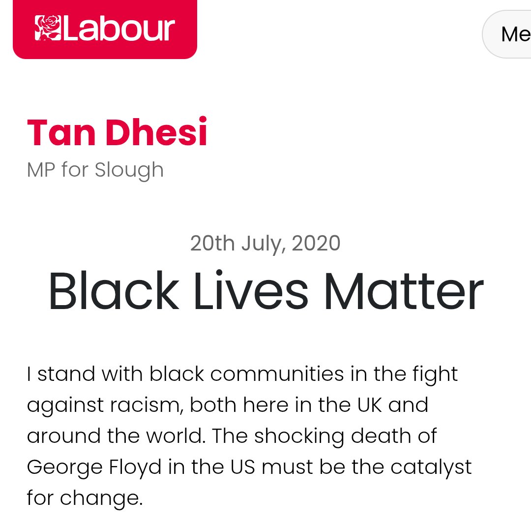 BenGrahamUK's tweet photo. @GBNEWS Tan Dhesi was very vocal about Black Lives Matter.

My question to him which he hasn't answered yet is:

As an MP, do you stand with white communities in the fight against racism? https://t.co/8CfQsfWCS0
