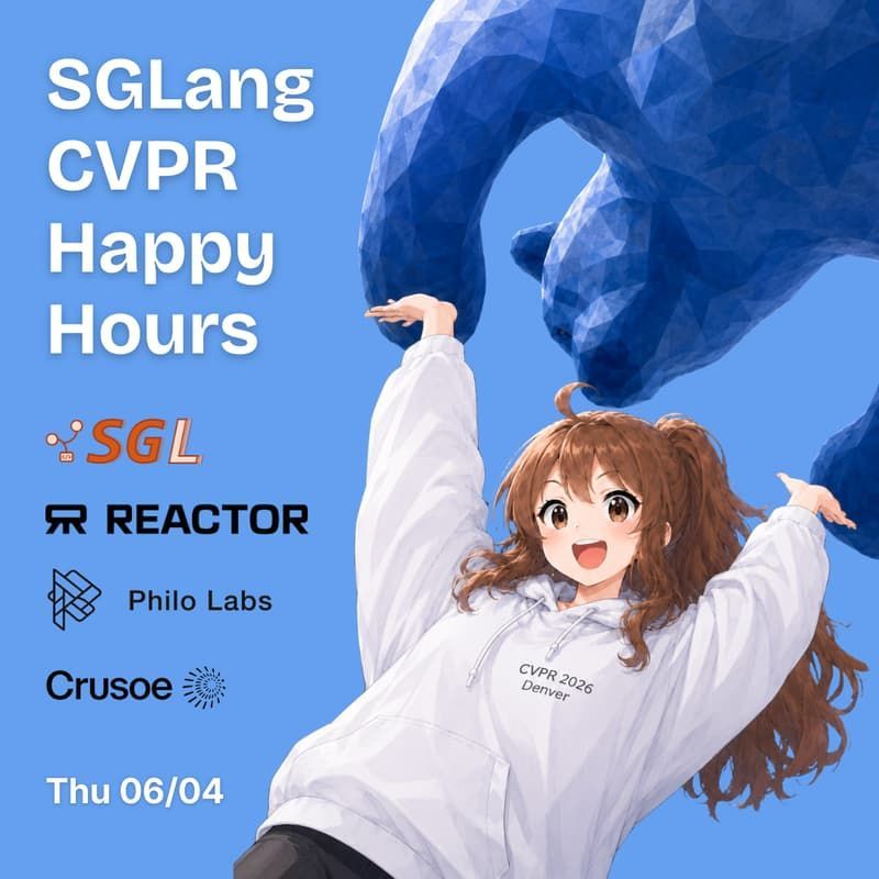 taiuti's tweet photo. Excited to co-host another World Models CVPR event with @reactorworld, this time on Thursday, with our good friends at @sgl_project, Philo Labs, and @CrusoeAI.

Be there or be square https://t.co/8zHMimvcsT https://t.co/kC5XiEmpOj