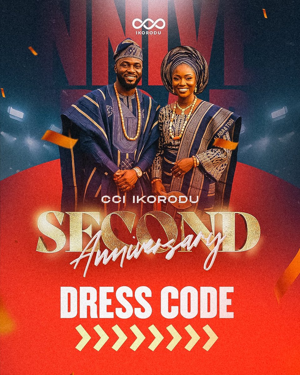 cci_ikorodu's tweet photo. TWO REMARKABLE YEARS!🥳

Our 2nd year anniversary Sunday is almost here and we are full of Joy!

Join us on Sunday 14th, June as we celebrate God’s faithfulness and all He has done in our midst.

Come dressed in your finest Native Wear (Aso Oke). https://t.co/bX89zMEyfl