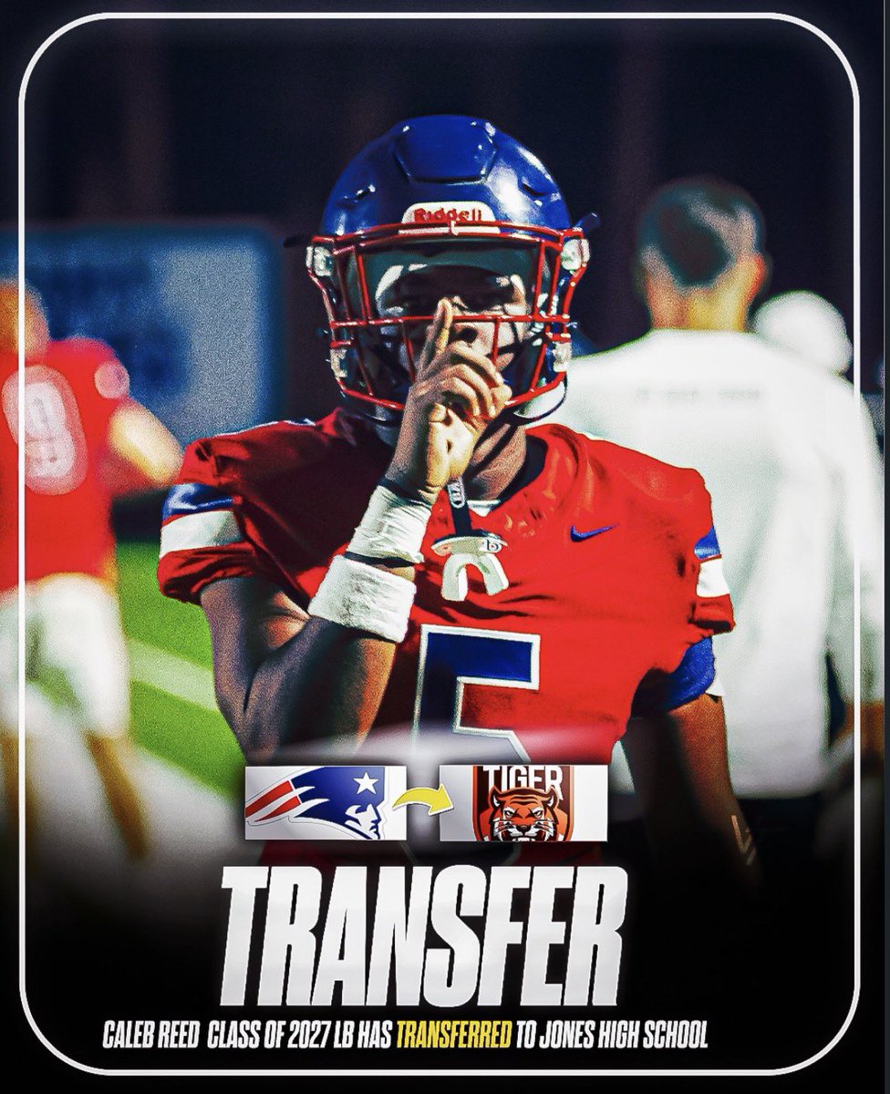 caleb_reed's tweet photo. There was a lot of thought and prayer going into this decision, but I Thank God and how God guided me through this decision. Go 🐅’s @JonesHSFootball https://t.co/RyVNnoWB8U