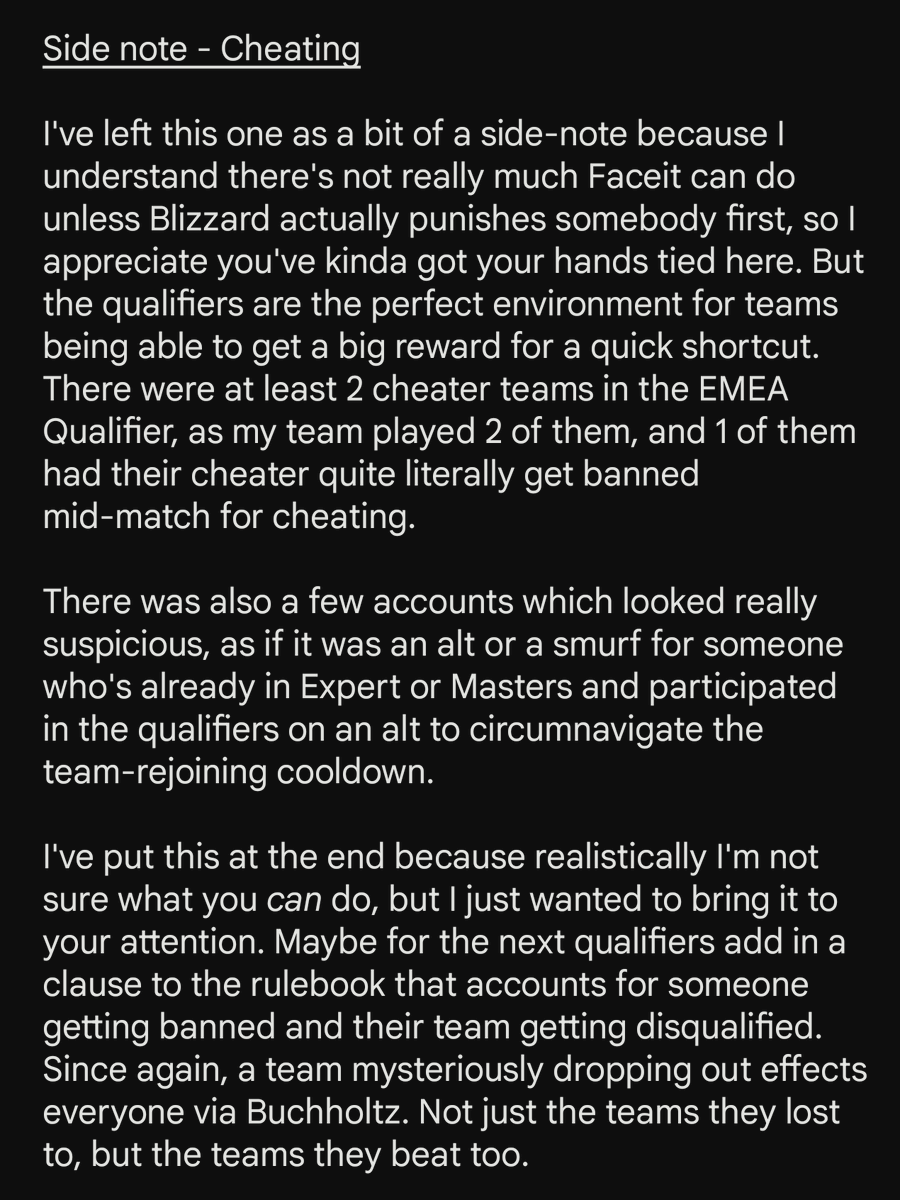 HorrocksFPS's tweet photo. @th3other0ne @FACEIT_OW You'd probably prefer it if someone who still plays Faceit League commented on this instead, but I played in the qualifiers last weekend and I'm a big fan of the Faceit League system, here's my 2 cents: https://t.co/uph1eSeehJ