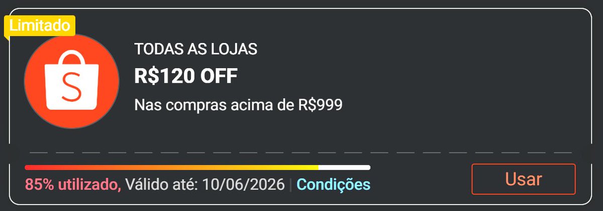 NerdCupons's tweet photo. 🚨 Cupom Shopee!

🏷 R$ 120,00 OFF em R$ 999,00
🏷 Cupom: 3L3TR0NIC0S

🚨 Resgate aqui: https://t.co/f8MmNl4mVT
🛒 Link carrinho: https://t.co/EdMrCdKnX9

🛎 Ative as notificações do canal para não perder nada. https://t.co/z3oEB3MUXC