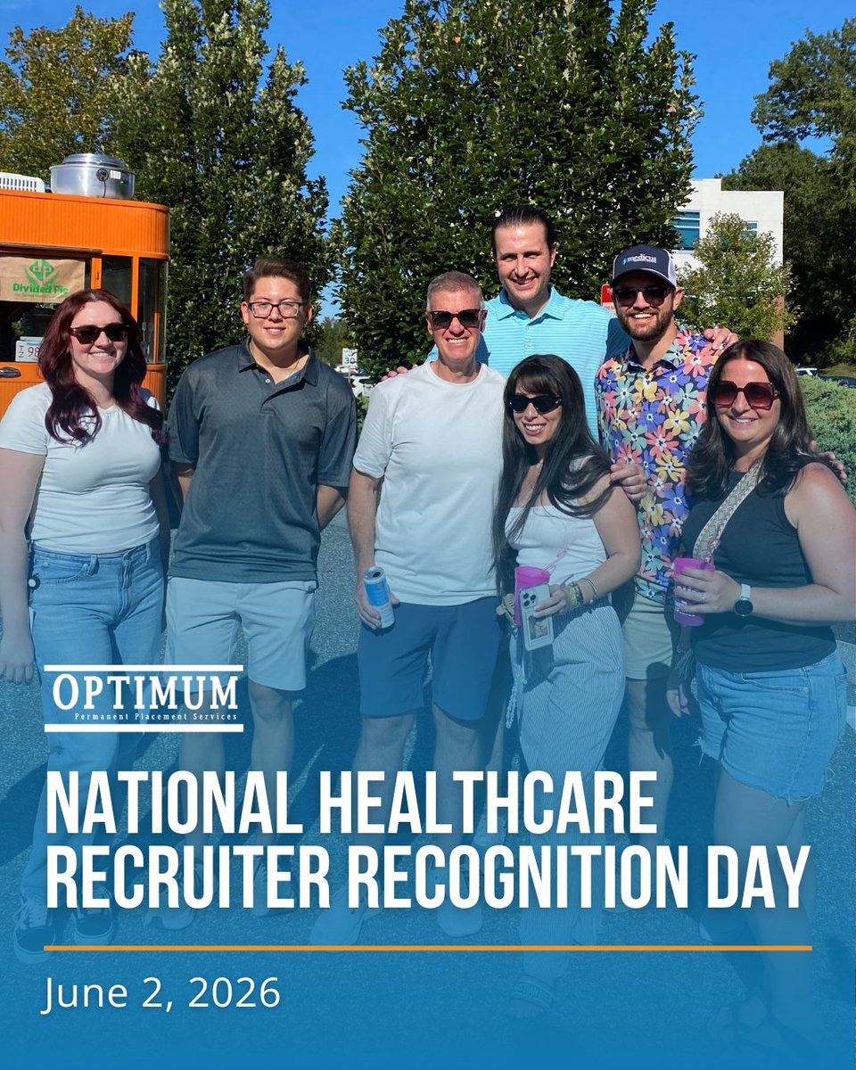OptimumPerm's tweet photo. Happy National Healthcare Recruiter Recognition Day! Optimum is proud to celebrate our #recruiters for the dedication, care, and expertise they bring to supporting physicians, advanced practitioners, and healthcare organizations nationwide! https://t.co/QSkKcnQU8M