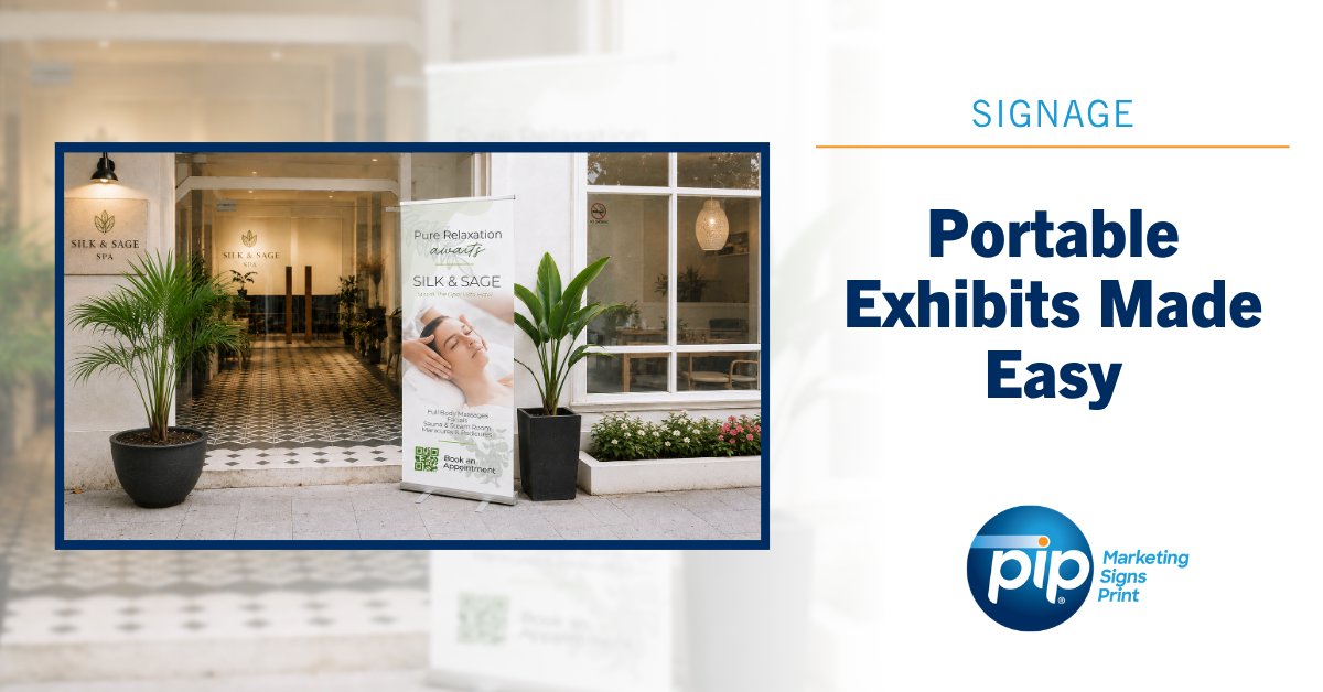 pipcorp's tweet photo. Lightweight does not mean low impact. More brands are converting to portable set-ups that travel easier, build faster and still command attention. Explore portable exhibit solutions designed to save time without sacrificing a memorable presence. > https://t.co/gSABisjKMl

#PIP https://t.co/6XORN5xKLQ