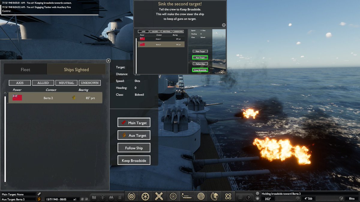 Magnum9846's tweet photo. Battleship Command EA... gunnery tutorial. kinda simple and plain. Not really a sim, more of a game. imo https://t.co/TEPjVuXfCy