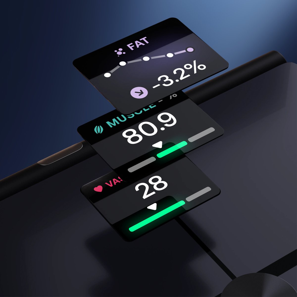 Withings's tweet photo. NEW 🚀 Introducing BodyFit — DEXA-level body composition, at home, in 20 seconds. It maps muscle vs. fat across 6 zones, so you see what you're losing, not just how much. Especially key in the GLP-1 era.

Now in the US 🇺🇸 🔗 https://t.co/a1InHmM7D5 

#BodyFit #Withings https://t.co/sfanConTL9