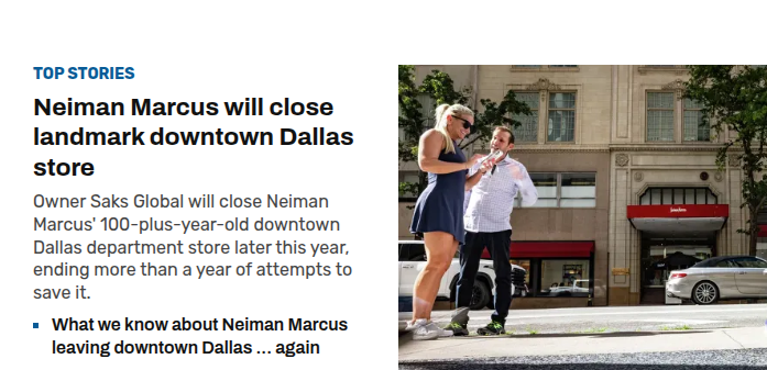 mdent05's tweet photo. Downtown Dallas has had lots of bad news the last few years as offices emptied out -- but there was always the possibility that it could transform into something new and more entertaining. The last 24 hours have made that a lot harder https://t.co/AaFqTHryTv