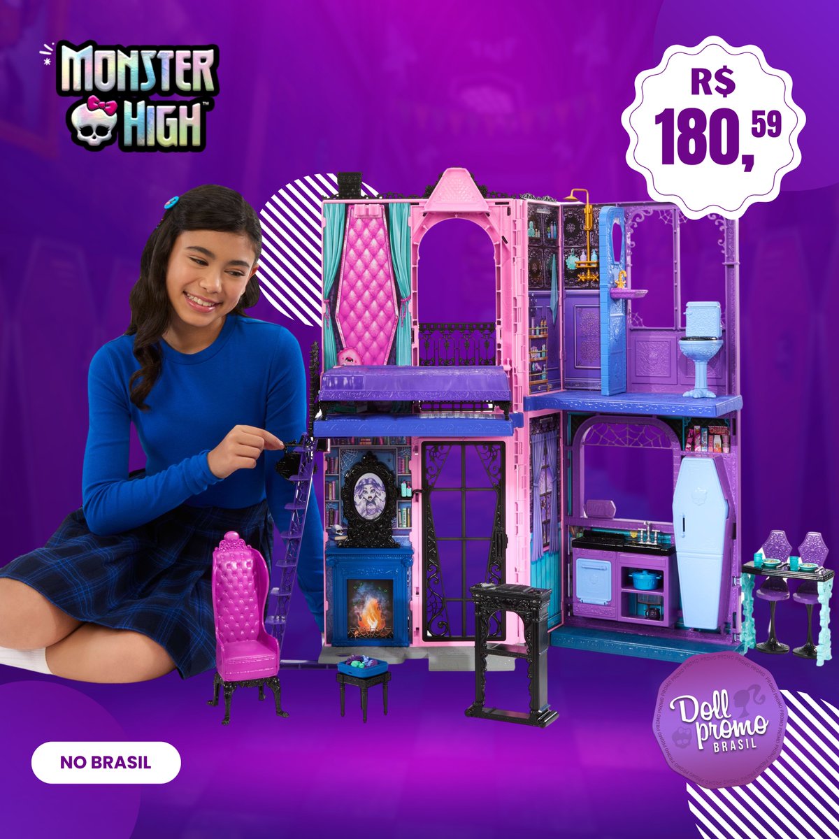 dollpromobr's tweet photo. BUG OU PROMO MALUCA? ~
Monster High Boo-tique Hotel Playset
🏷️ de R$: 839,00 por, R$: 180,59
🔗 https://t.co/cQ1nrApRl5

#ad https://t.co/DoagaLd6iS
