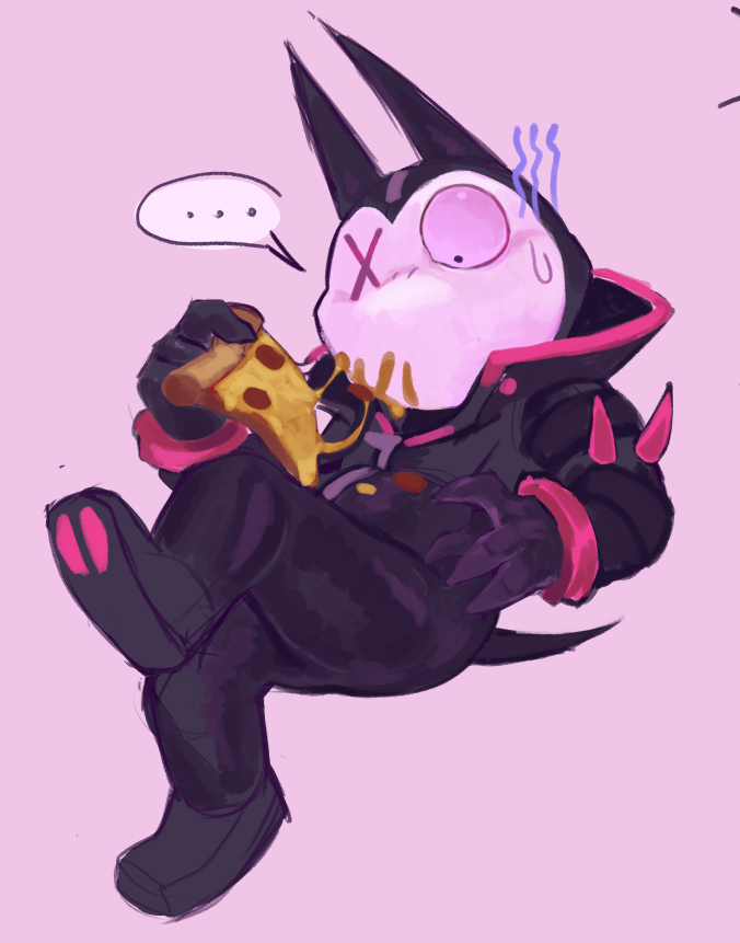 Latxy_wow's tweet photo. waahh stupid creature forgets they have a mask on https://t.co/bCVHcW24ir