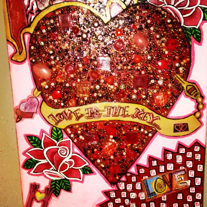 Jen200789's tweet photo. Art of the Day! "Love Is Key". Buy at: https://t.co/j5OOATOJpx https://t.co/GxkxRGIbQQ