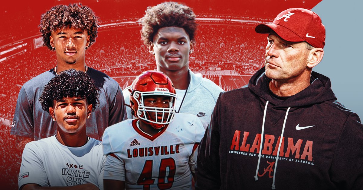 Rivals's tweet photo. NEW: Rivals' @SWiltfong_ gives the latest buzz in Tuscaloosa as Alabama is pushing for multiple 5-star prospects🐘

+ @ChadSimmons_ has joined him in logging an expert prediction for a defensive prospect...

Read: https://t.co/OWm2sLOvjz https://t.co/zQhO3HivZE