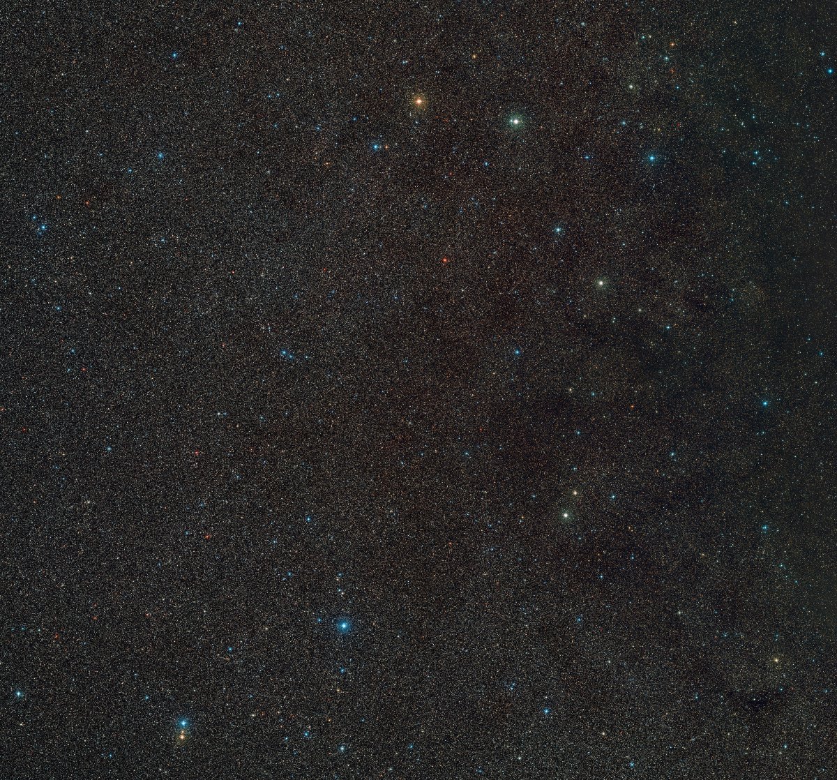 universal_sci's tweet photo. Gorgeous: A wide-field view of the area around Gaia BH3, the most massive stellar black hole in our galaxy

The black hole itself is not visible, but the star that orbits around it can be seen right at the centre of this image

(Credit: ESO/Digitized Sky Survey 2/D. De Martin) https://t.co/DaenUaxgr7