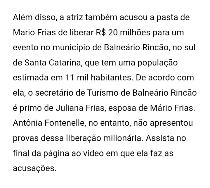 Vedaytos's tweet photo. @TheInterceptBr Tem uma lacuna que nunca ninguém investigou sobre o Mário Frias, a cidade de Balneário Rincão e o primo da mulher dele, deem uma olhada, pf https://t.co/PUn2BaVfhn