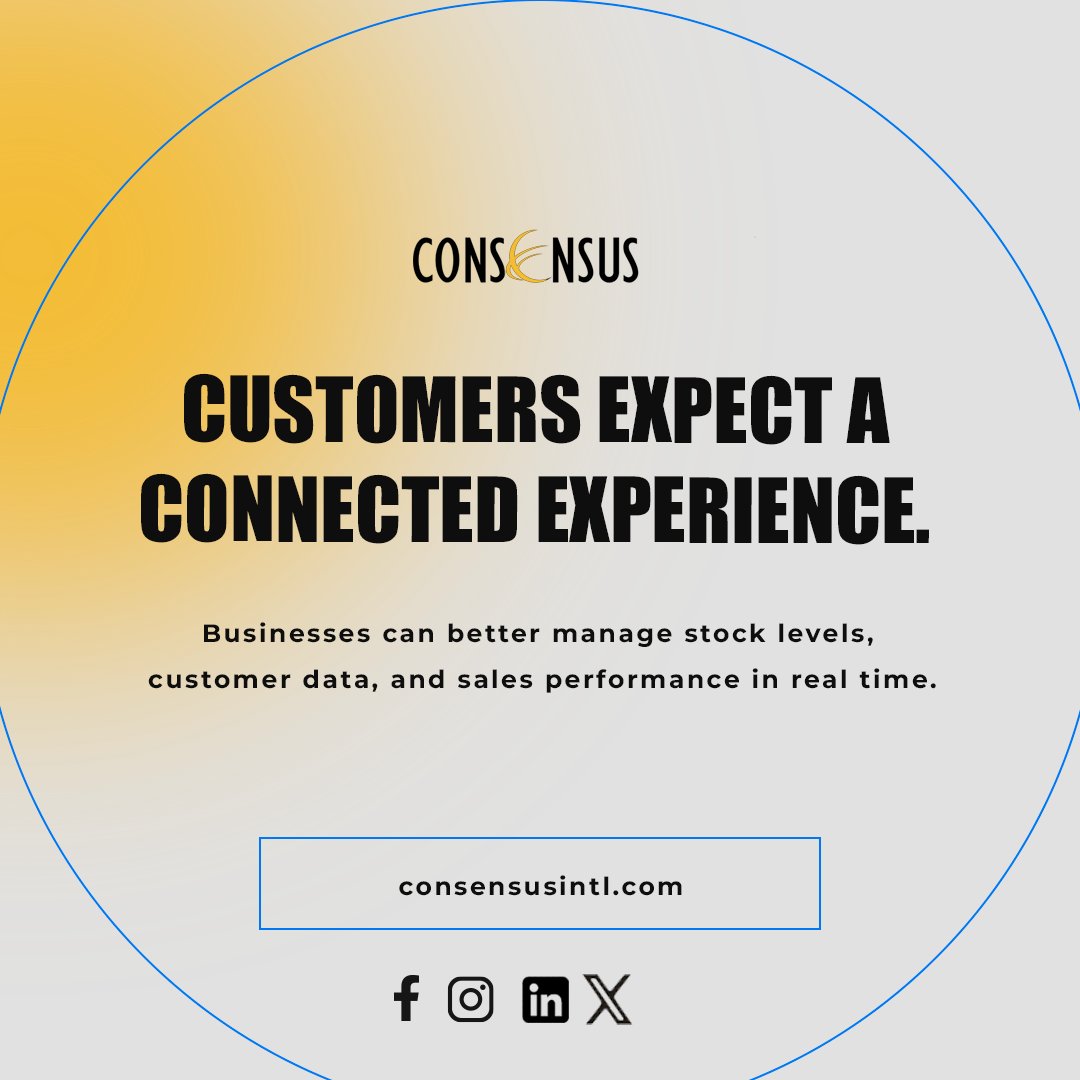 ConsensusIntl's tweet photo. Modern retail businesses require seamless integration between physical stores, eCommerce platforms, and inventory systems. SAP Business One creates a unified retail environment that improves visibility across all channels. 
https://t.co/S3ounzMPbp 

#RetailManagement https://t.co/UQKAD7z1JT