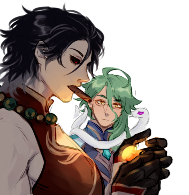 CakerollK's tweet photo. I'm queer and I'm here!! Hello, I'm an ocxcanon artist and I love putting my faves into situations! https://t.co/H0w2Oy3XpX