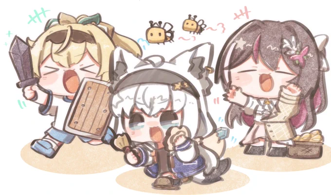 がんばれあずいろふぶさん! #絵フブキ #いろはにも絵を #AZKiART
