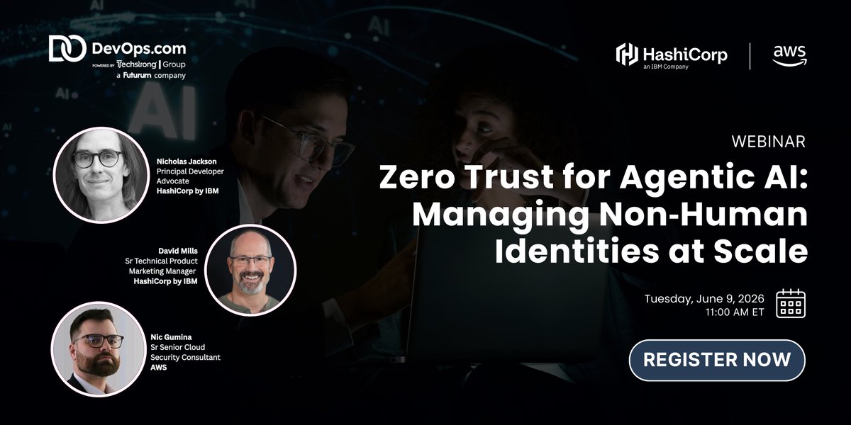 TechstrongLrn's tweet photo. Non-human identities are becoming one of the largest enterprise attack surfaces. 

This webinar explores why traditional IAM struggles with autonomous systems and how zero trust can improve control, visibility, and accountability.

Register now: https://t.co/acegwnkwuw https://t.co/GFXdrf4LbM