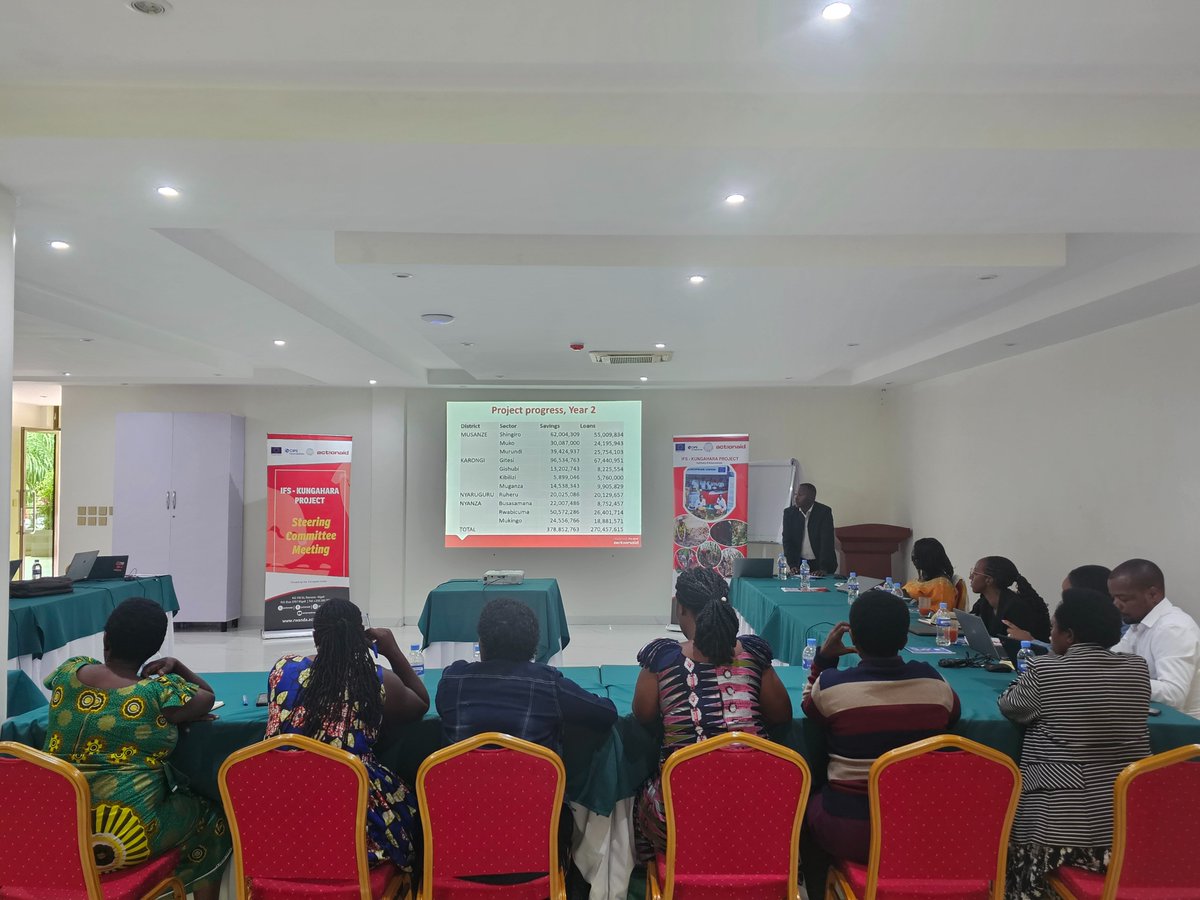 actionaidrwanda's tweet photo. Today, @actionaidrwanda convened the Project Steering Committee Meeting for the @EU-funded “Improving Food Security and Boosting Farm Income for Women Smallholder Farmers in Rwanda (IFS: Kungahara Project)” in Kigali. https://t.co/lHQzMYTPpQ