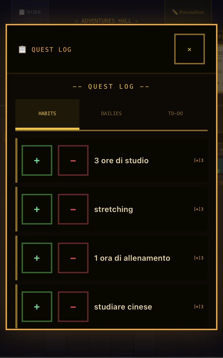 stuzzichin's tweet photo. "Tracking apps are so boring!"

Yes they are. 
Everyone knows.
Everyone tries to Doulingo them.
Gamification: streaks, leaderboards, points, rewards.

But that's not gamification.
That's remuneration.

So I've built an actual videogame that helps you track your success. https://t.co/IFDc4SQq2F