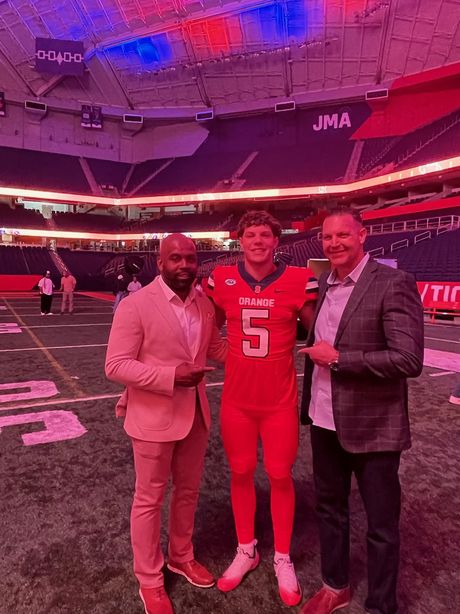 Connor_Rooney14's tweet photo. Thank you for the OV @CuseFootball. Had a great time being around the staff and players. Honored to have this opportunity!!!
@FranBrownCuse @vkehres @CoachDBolden @Coach_2CAP @Dyshawn35Davis @OLcoachrob @PhilTisa @SouthWaltonFB @Skins4219 @CoachTyBrooks @kj314121 @CoachWild15 https://t.co/tagrXrdzKN