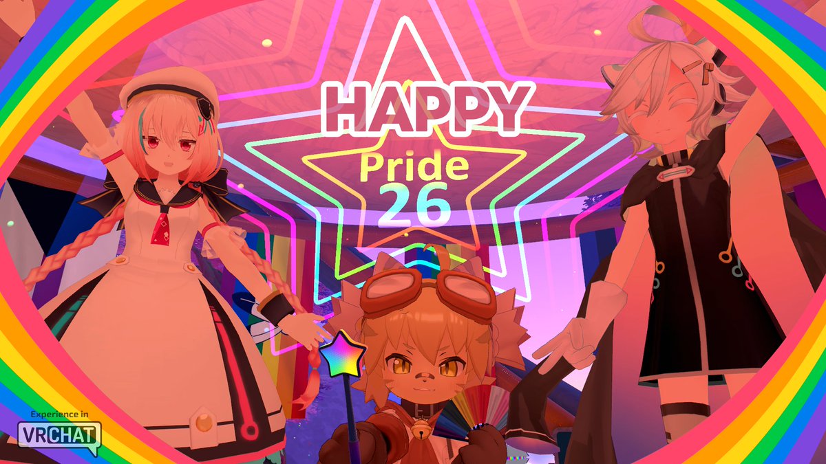 enVket's tweet photo. 🌈 In VR, We Meet Beyond Borders. 🌈
Different backgrounds. Different identities. One community.
Happy Pride Month! ✨ https://t.co/EO4CYV4X5m