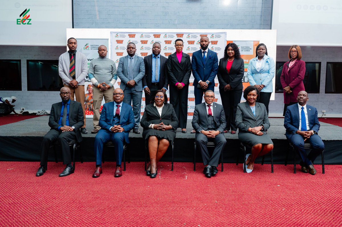 UNDPZambia's tweet photo. ResRep @wakiaga joined @ZambiaElections Chairperson Mwangala Zaloumis SC & stakeholders to launch the #CountMeIn voter education campaign for 🇿🇲's 2026 General Election.
Through the #DeepeningDemocracyProject, UNDP backs ECZ's multimedia voter education drive.
Every vote counts https://t.co/ZPYyjUpacy