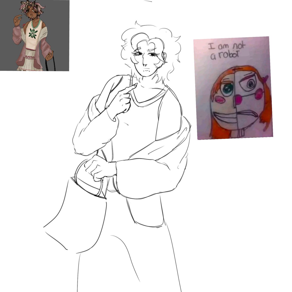 bortnologyreina's tweet photo. haven’t posted in a while hmmm hmmm… this is my friends oc they are cutie and nonbinary for #demonmonth #pridemonth #oc #woke https://t.co/b5Me9LrZTM
