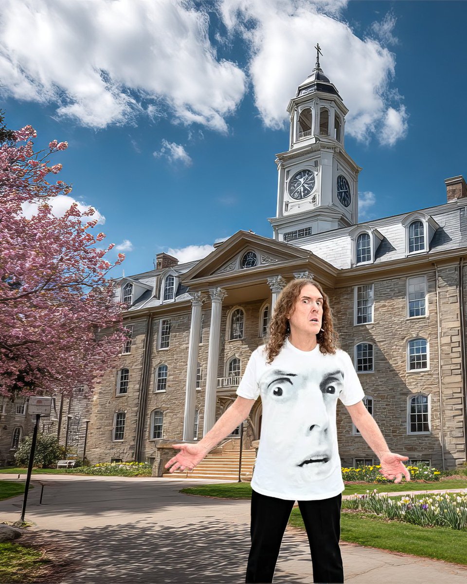 JordanCenter's tweet photo. We've received reports that weird al  has been spotted all over Happy Valley. Can anyone confirm these sightings? 🤔

See the real Weird Al live at the Bryce Jordan Center on October 11 before he disappears again.

🎟️ Tickets available now at https://t.co/WiM5eIaNWe https://t.co/QEcQjaKmNx