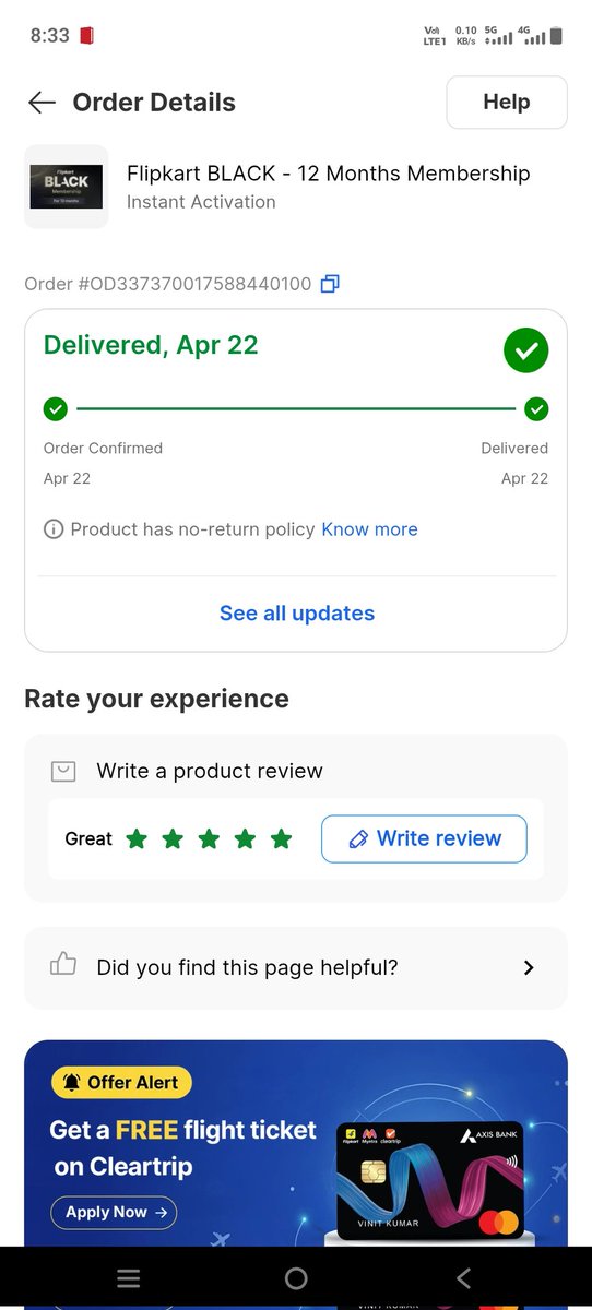 bs_bhaskar5's tweet photo. I am 22nd April 2026 filipkart  I took the black membership. Today I saw that the black membership is no longer available. Will my 990 taka be refunded or not?
Then please arrange to refund my 990 taka.

@Flipkart @flipkartsupport #flipkartindia #help #everyone https://t.co/sYDkWx3xbU